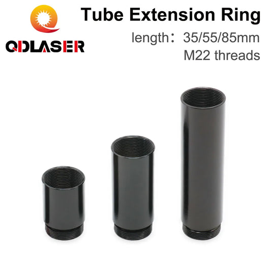 QDLASER CO2 laser head extension tube Extension Ring Suit Laser head O.D.24mm Lens Tube for CO2 Laser Cutting engraving Machine