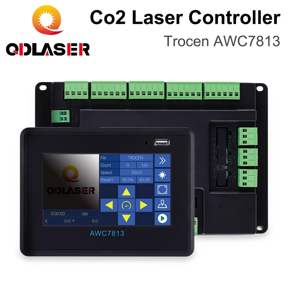 QDLASER Trocen AWC7813 Co2 laser controller DSP systemUpgrade AWC708S For AWC708s / AWC708c Lite/AWC708c plus/RD6442G/RD6445G