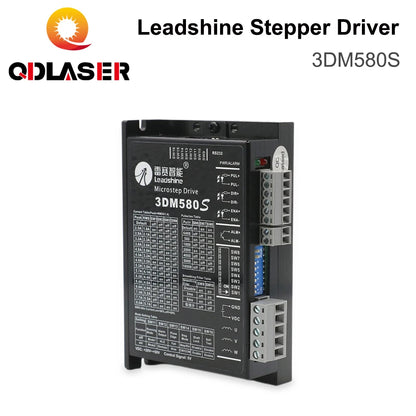 QDLASER Leadshine Stepper Motor Driver 3DM580 3 Phase 18-50VDC 1.0-8.0A Upgrade 3DM580 for CO2 Laser Cutting Engraving Machine