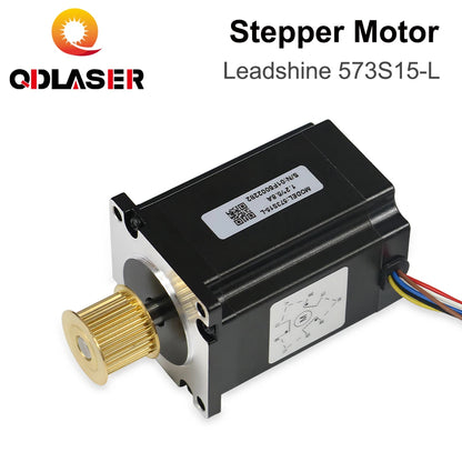 QDLASER Leadshine 573S15-L 3 phase Stepper Motor for NEMA23 5.8A length 76mm Shaft 8mm