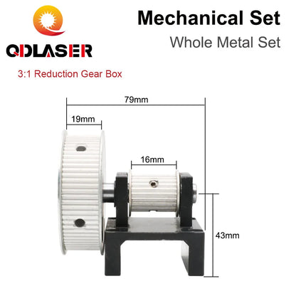 QDLASER CO2 Laser Metal Parts Transmission Laser head Mechanical Components for DIY CO2 Laser Engraving Cutting Machine