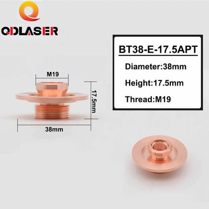 QDLASER Fiber Laser Nozzle Base D52 H9.5 Laser Cutting Machine Accessories Laser Nozzle Seat
