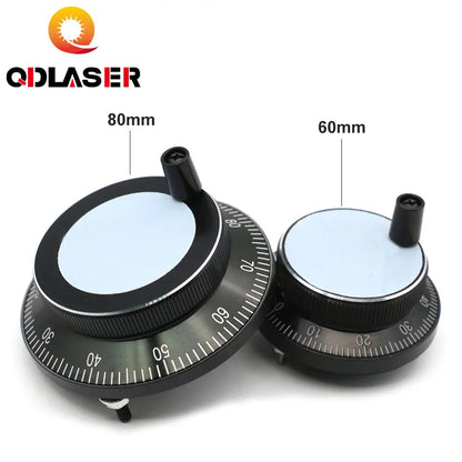 QDLASER Black CNC Pulser Handwheel 5/12/24V 4/6pin Pulse 100 Manual Pulse Generator Tangan Roda Mesin CNC 60 Mm Rotary Encoderb