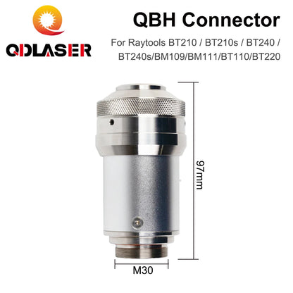 QDLASER QBH Connector of Raytools Laser Head BT240 BT240S For Fiber Laser 1064nm Cutting Machine