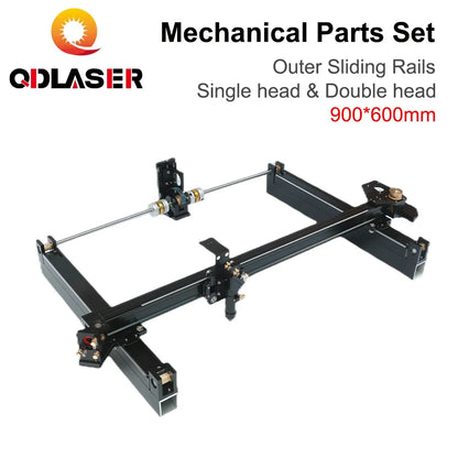 QDLASER Mechanical Laser External Slide Kits 900mm*600mm DIY CO2 Laser 9060 For CO2 Laser Engraving Cutting Machine
