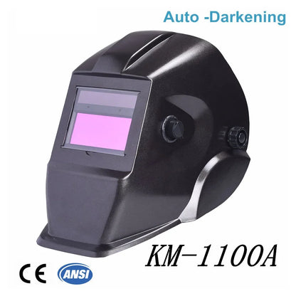 QDLASER High Quality Auto Darkening Welding Helmet Mask Welding KM-1100A for Laser Welding