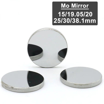 QDLASER Co2 Laser Reflect Mirror Dia. 15 19.05 20 25 30 38.1mm Mo Laser Mirror For Co2 Laser Engraving And Cutting Machine