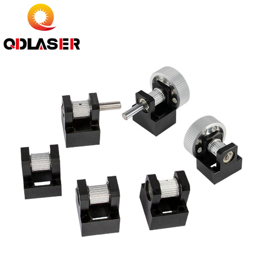 QDLASER LC Guide Rail Set Gear Base Mechanical Parts Shaft 12mm Belt 15-20mm for Co2 Laser Engraving Cutting Machine