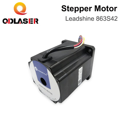 QDLASER Leadshine 863S42 3 Phase Stepper Motor for NEMA34 4.3A Length 103mm (4.06 inch) Shaft 12mm (0.472 inch)