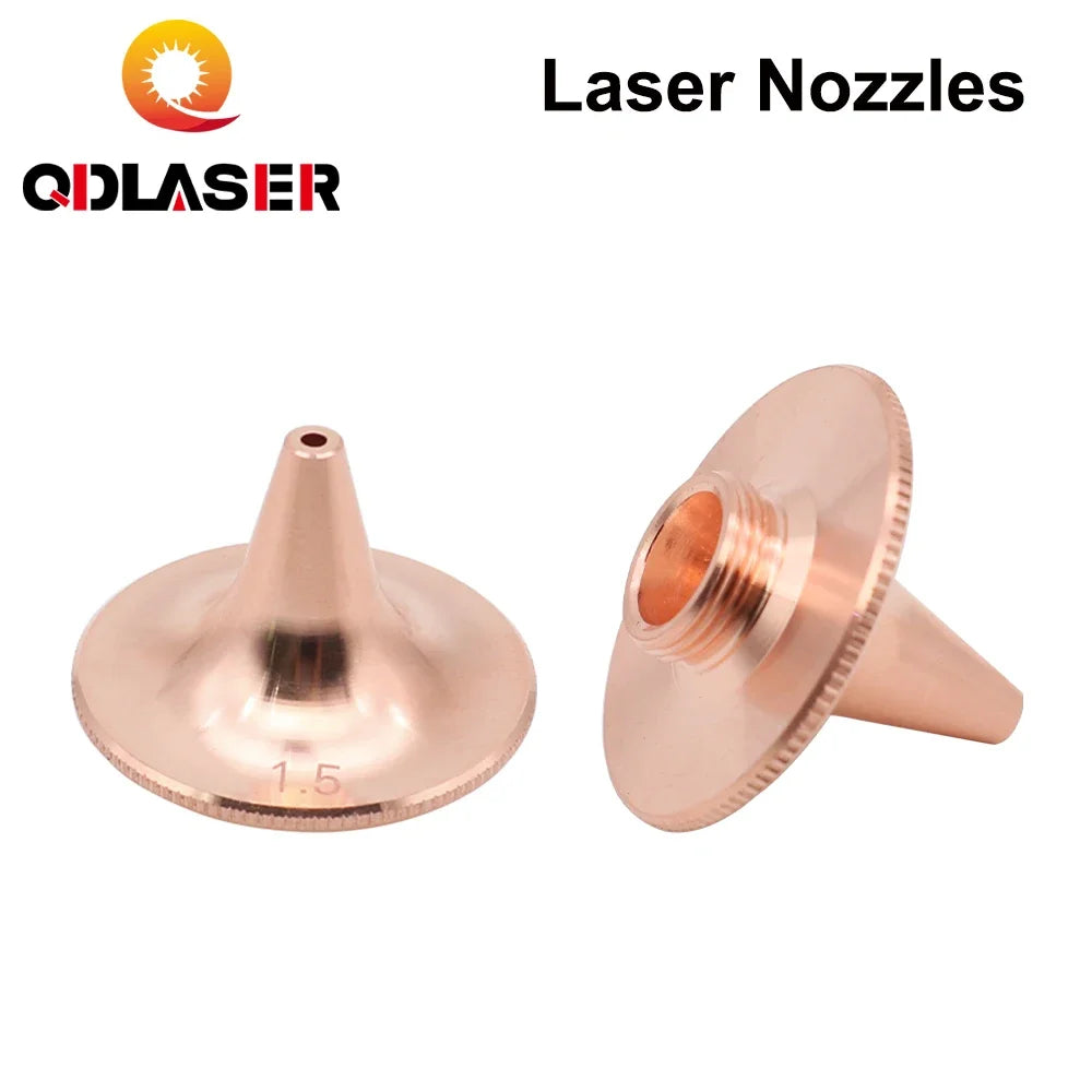 QDLASER Precitec D Type Laser Fiber Nozzle Single Layer Dia.28mm Caliber 1.5/2.0 for Precitec Fiber Laser Cutting Head