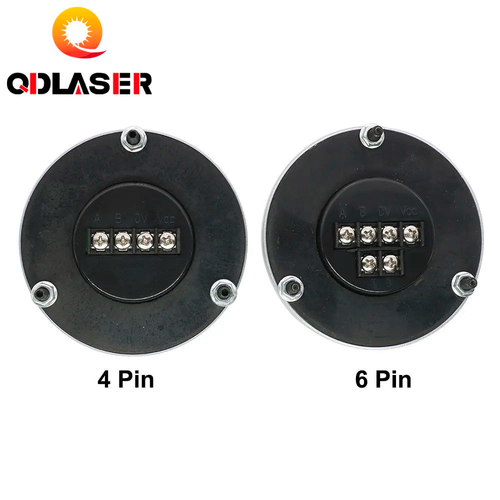 QDLASER Black CNC Pulser Handwheel 5/12/24V 4/6pin Pulse 100 Manual Pulse Generator Tangan Roda Mesin CNC 60 Mm Rotary Encoderb