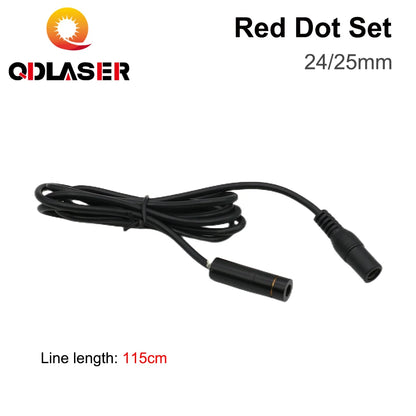 QDLASER Red Dot Set Diode Module Red Dot Device Positioning 24/25mm DC 5V for DIY Co2 Laser Engraving Cutting Head