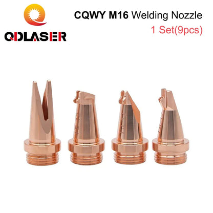 M16 Welding Nozzle Set for Welding Fixed Scale Tube Torch Hand Held WSX CQWY WEIYE Head Fiber Machine Parts Nozzle Connector Kit