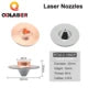 QDLASER C Type TQ Laser nozzles Dia.32 H15 Single Layer Chrome-Plated Double Layers Caliber 0.8-5.0mm for Cutting Head