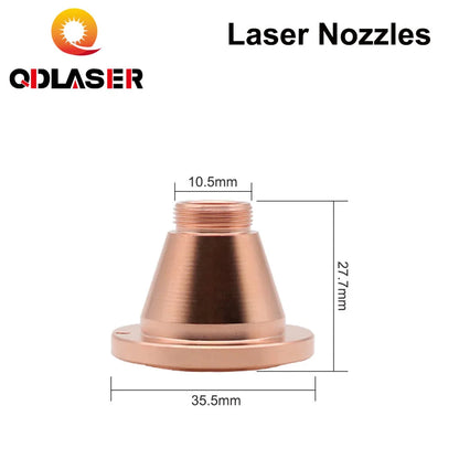 QDLASER Bullet Laser Nozzle Single/Double Layer Caliber 0.8 - 4.0 For CINCINNATI Lasermech Fiber Laser Cutting Machine 1064nm