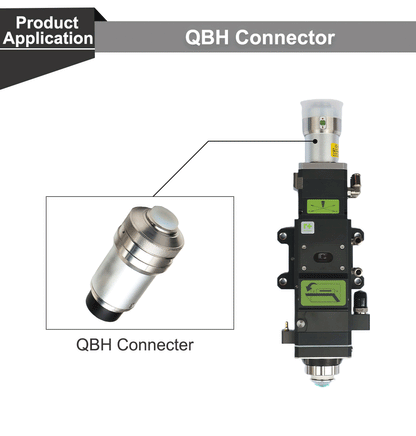 QDLASER QBH Fiber laser cutting head connector of Raytools Laser Head BT240 BT240S For Fiber Laser 1064nm Cutting Machine