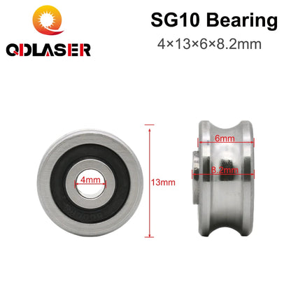 QDLASER CO2 laser metal accessories Bearing 5 pcs SG10 SG15 SG20 SG25 Groove Ball Bearings for CO2 Laser Engraving Machine