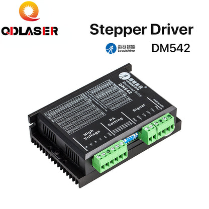 QDLASER Leadshine DM542 2 Phase Stepper Driver Suitable for 42 57 stepper motors Nema17 Nema23 Supply Voltage 20-50VAC 1.0-4.2A