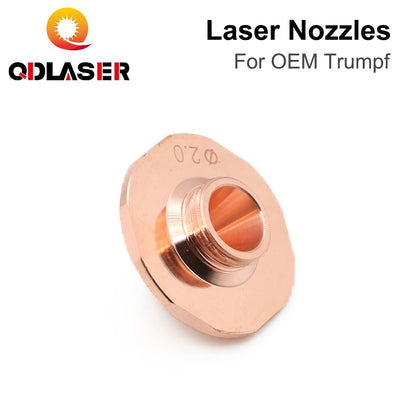 QDLASER Laser fiber optic cutting nozzle Caliber 0.8mm-1.7mm Single Layer Dia.24 for Trumpf Fiber Laser Cutting Head