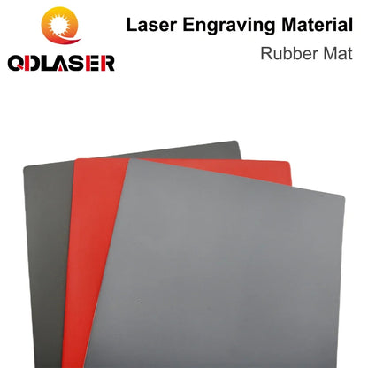 QDLASER Rubber Mat Laser DIY Engraving Materials for Laser Engraving Marking Machine The Rubber DIY Printing Engraving Materials