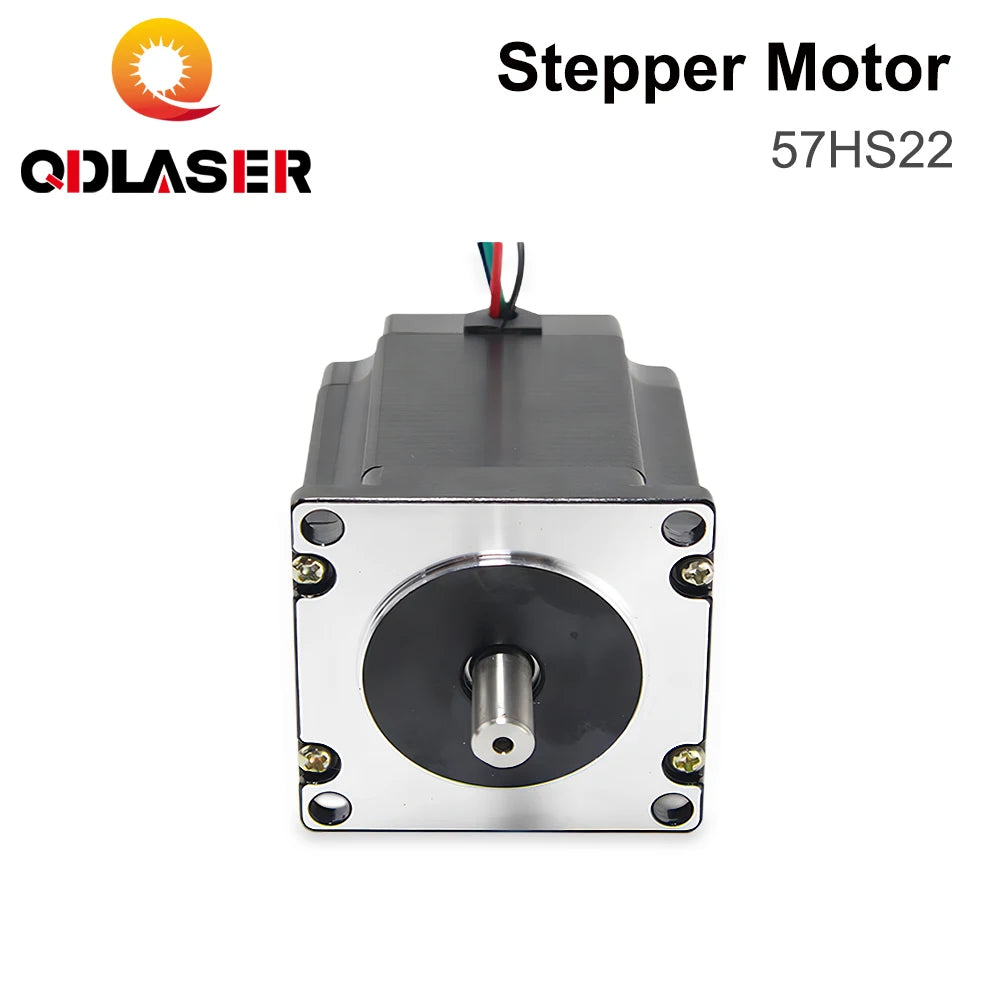 QDLASER Leadshine Stepper Motor 57HS22 NEMA 23 2-Phase Current / Phase 5.6A Length 81mm Shaft 8mm