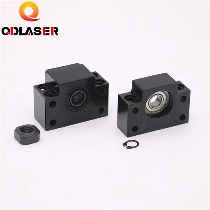 QDLASER BK20 BF20 Ballscrew Fixed Side End Supports Set for SFU2505 SFU2510 Ballscrew Liner Guides Machine CNC Parts holder