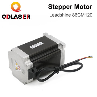 QDLASER Leadshine 2-phase stepper motor 86CM120 with 12N.m (1700 Oz-in) Holding Torque Step Motor 4 Wires Shaft Size 14mm