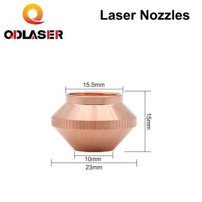 QDLASER Bullet Laser Nozzle Single/Double Layer Caliber 0.8 - 4.0 For CINCINNATI Lasermech Fiber Laser Cutting Machine 1064nm