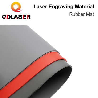 QDLASER Rubber Mat Laser DIY Engraving Materials for Laser Engraving Marking Machine The Rubber DIY Printing Engraving Materials