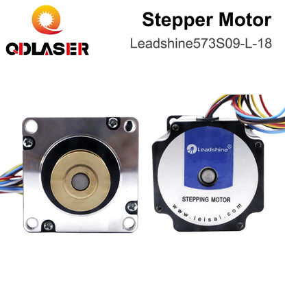 QDLASER Leadshine 573S09-L-18 3 Phase Stepper Motor for NEMA23 3.5A Length 50mm (1.97 inch) Shaft 6.35mm (0.25 inch)