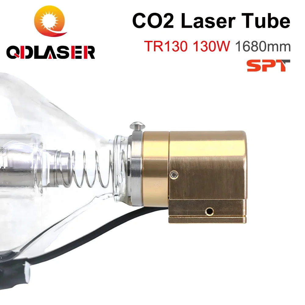 QDLASER SPT TR130 130-150W Co2 Laser Tube Length 1680mm Dia 80mm For CO2 laser engraving and cutting machines