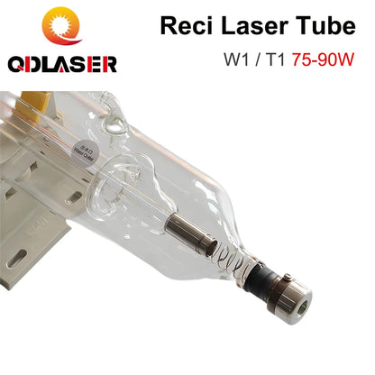 QDLASER Reci W1/T1 75W-90W CO2 Laser Tube Diameter W1 80mm/ T1 65mm for Co2 Laser Engraving and Cutting Machine S1 Z1