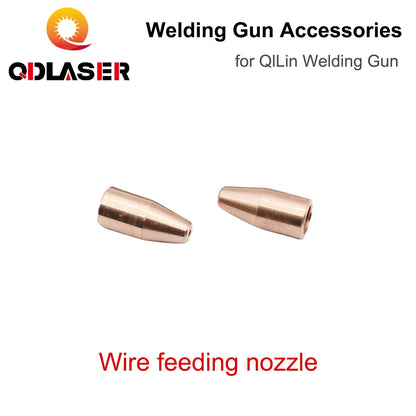 QDLASER Laser Handheld Torch Parts Wire Feed Nozzle Streight Tube Feeding Elbow for Qilin V8 Laser Welding Gun Accessories