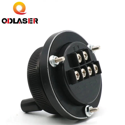 QDLASER Black CNC Pulser Handwheel 5/12/24V 4/6pin Pulse 100 Manual Pulse Generator Tangan Roda Mesin CNC 60 Mm Rotary Encoderb