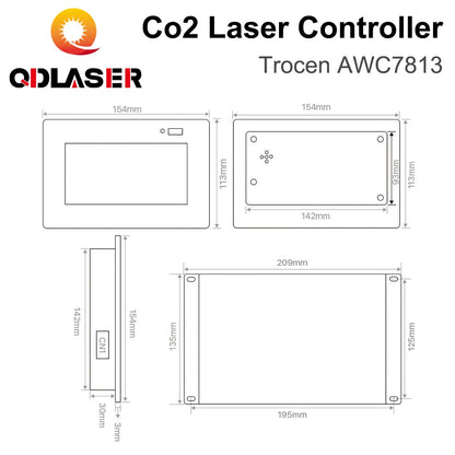 QDLASER Trocen AWC7813 Co2 laser controller DSP systemUpgrade AWC708S For AWC708s / AWC708c Lite/AWC708c plus/RD6442G/RD6445G