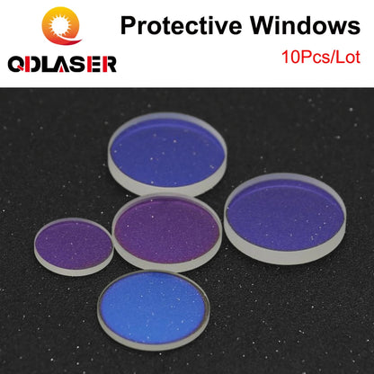 QDLASER Optical Laser Protective WIndows 1064nm Quartz Fused Silica Hot Sale Size 18*2 27.9*4.1 30*5 37*7 for Fiber Cutting Head