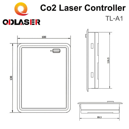 QDLASER Topwisdom TL-A1 CO2 laser controller Replaces Ruida Leetro Trocen For CO2 laser engraving machine K40 laser 3020 6040
