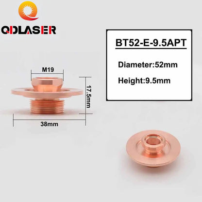 QDLASER Fiber Laser Nozzle Base D52 H9.5 Laser Cutting Machine Accessories Laser Nozzle Seat