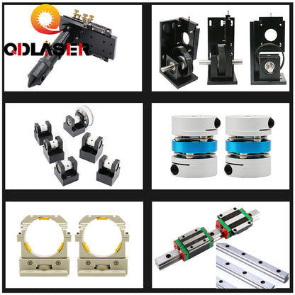 QDLASER 6040/ 9060/ 1390 Single Head Linear Guides Set for CO2 DIY Machine KITS Laser Cutting Kit Reduction Gear Box