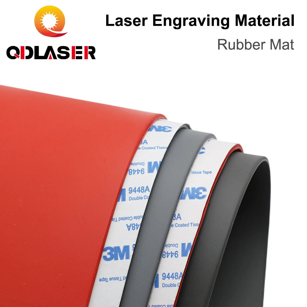 QDLASER Rubber Mat Laser DIY Engraving Materials for Laser Engraving & Marking Machine The DIY Printing and Engraving Materials