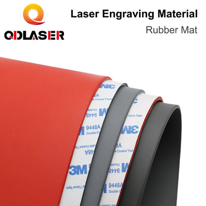 QDLASER Rubber Mat Laser DIY Engraving Materials for Laser Engraving & Marking Machine The DIY Printing and Engraving Materials