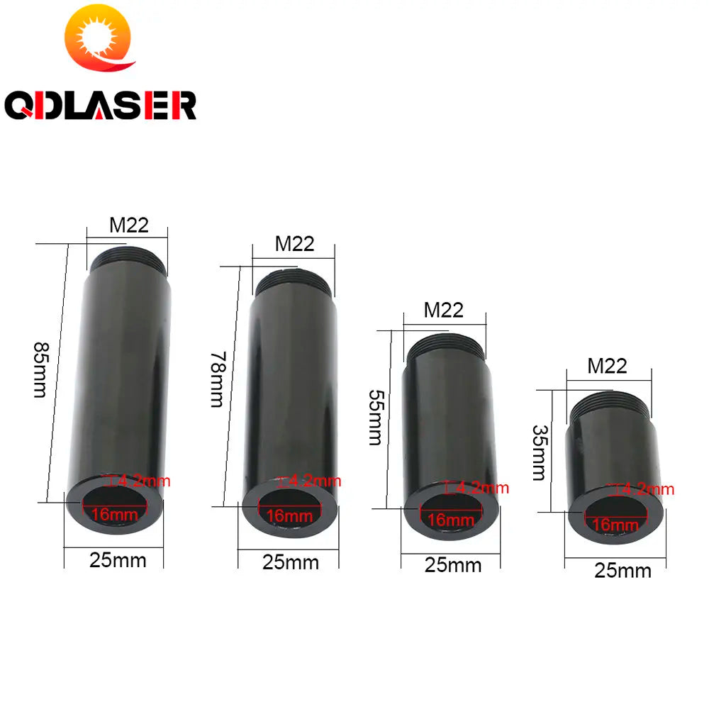 QDLASER Tube Extension Ring CO2 O.D.25mm Lens Tube for CO2 Laser Cutting Machine