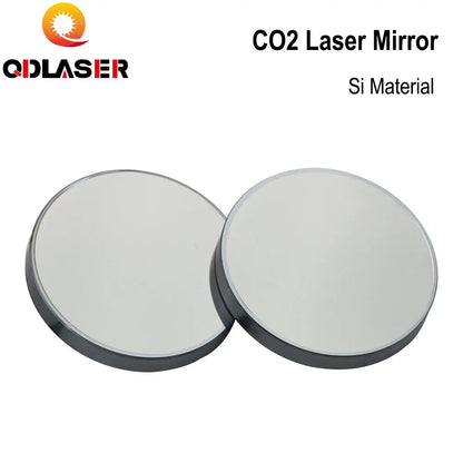QDLASER 3pcs Co2 Laser Si reflective Mirrors 25mm for Laser Engraver Gold-Plated Silicon Reflector Lenses