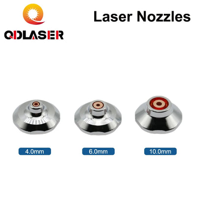QDLASER Single Layer Double Layer Nozzles Dia 25mm M11/M12 Caliber 4.0/6.0/10.0mm for Fiber Laser Cutting Head
