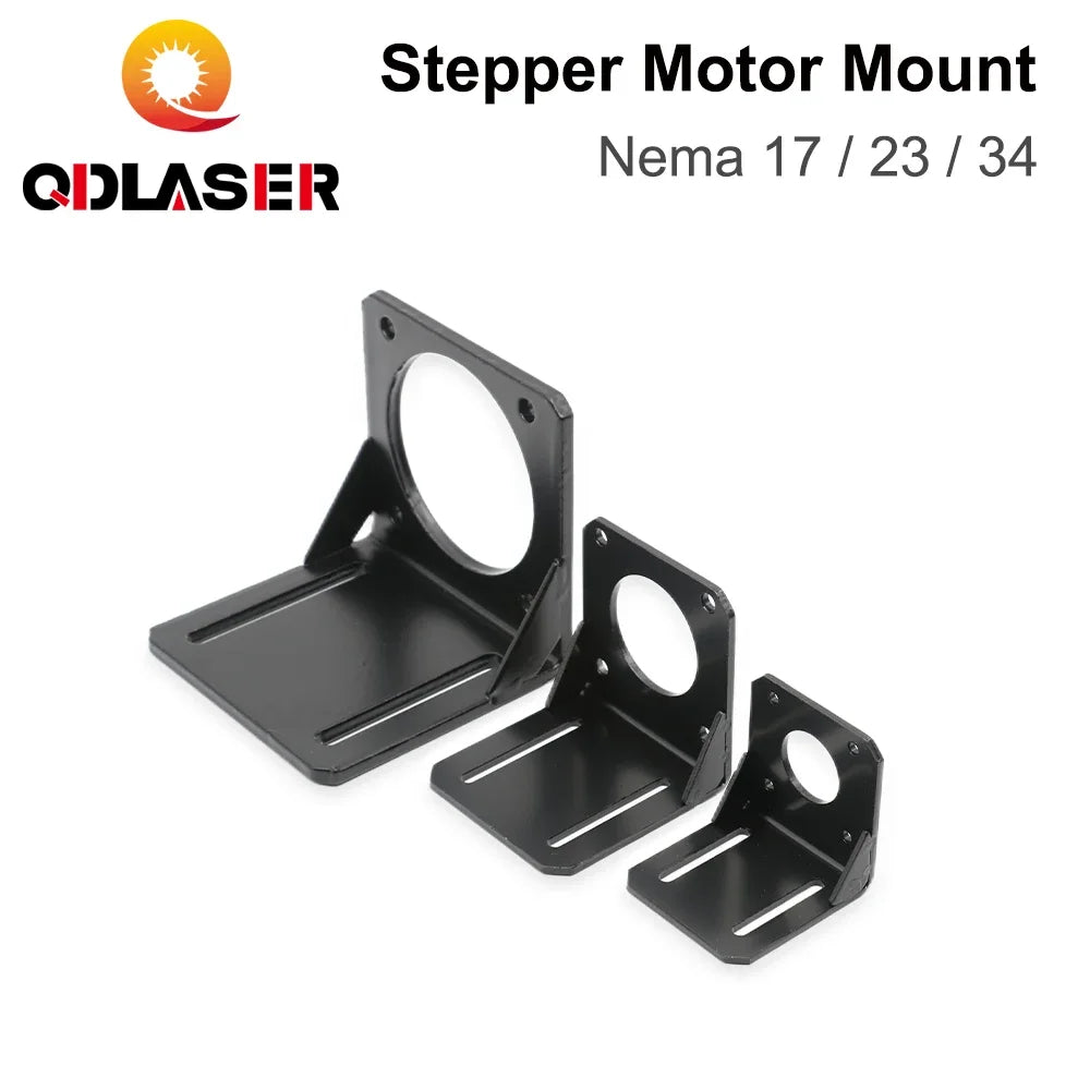 QDLASER Stepper motor base bracket For NEMA17 NEMA23 NEMA34 Stepper Motor Aluminum Fixed Seat Fastener mounting Bracket Support