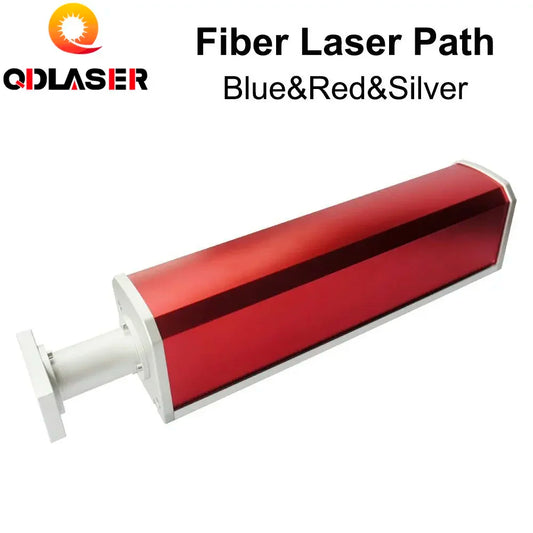 QDLASER Fiber Laser Path Blue Red Silver Standard Fiber Laser Path Housing Rayucs MAX Interface for Laser Marking Machine