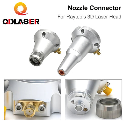 QDLASER 3D Laser Nozzle Connector F150 F200 Laser Ceramic Sensor Part for Raytools 3D Laser Cutting Head