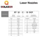 QDLASER C Type TQ Laser nozzles Dia.32 H15 Single Layer Chrome-Plated Double Layers Caliber 0.8-5.0mm for Cutting Head