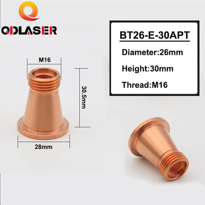 QDLASER Fiber Laser Nozzle Base D52 H9.5 Laser Cutting Machine Accessories Laser Nozzle Seat