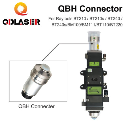 QDLASER QBH Connector of Raytools Laser Head BT240 BT240S For Fiber Laser 1064nm Cutting Machine